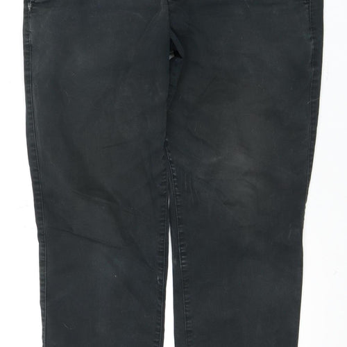Men's Black Chino Trousers, Regular Fit 31W 30L
