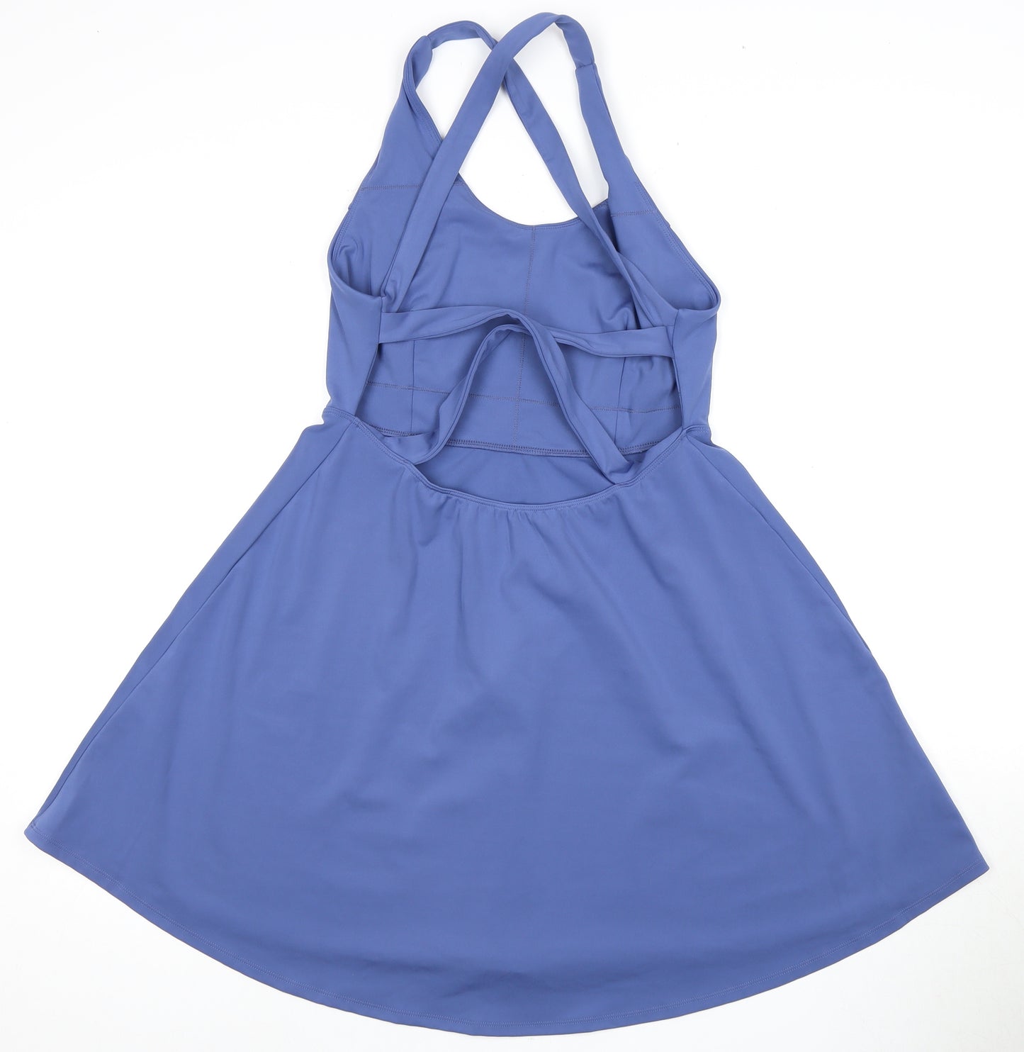 Halara Women's Blue Fit & Flare Dress - Size L