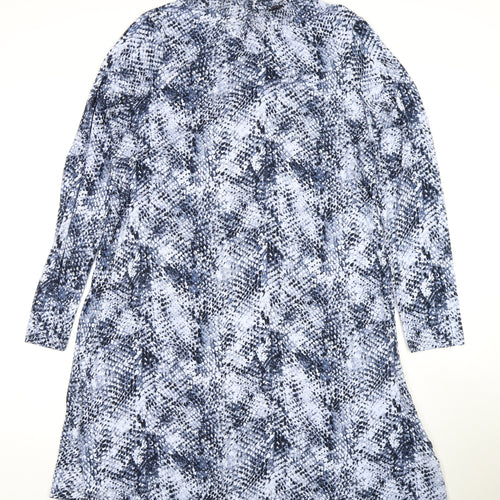 Marks and Spencer Blue Animal Print Dress, 14, Women