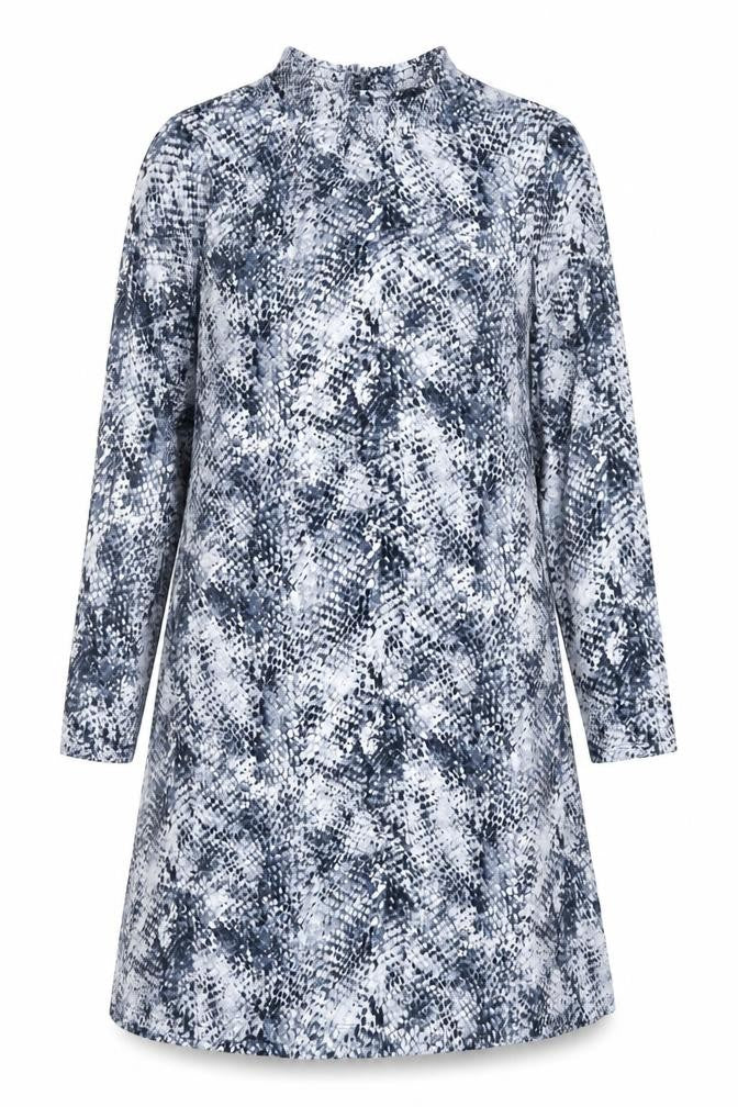 Marks and Spencer Blue Animal Print Dress, 14, Women