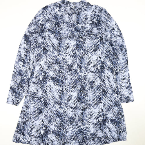 Marks and Spencer Blue Animal Print Dress, 14, Women