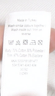 Disney Women's White Mickey Mouse Sweatshirt, M - Casual