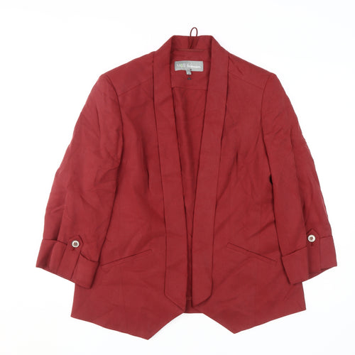 Marks and Spencer Red Women's Blazer Size 10