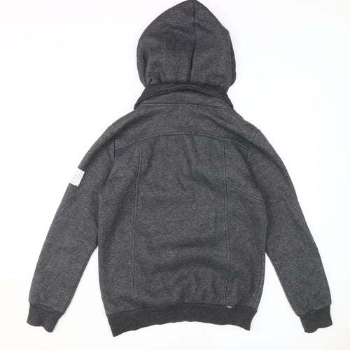 Bu Zhiliang Pin Men's Grey Hoodie, Size M, Pullover, Logo