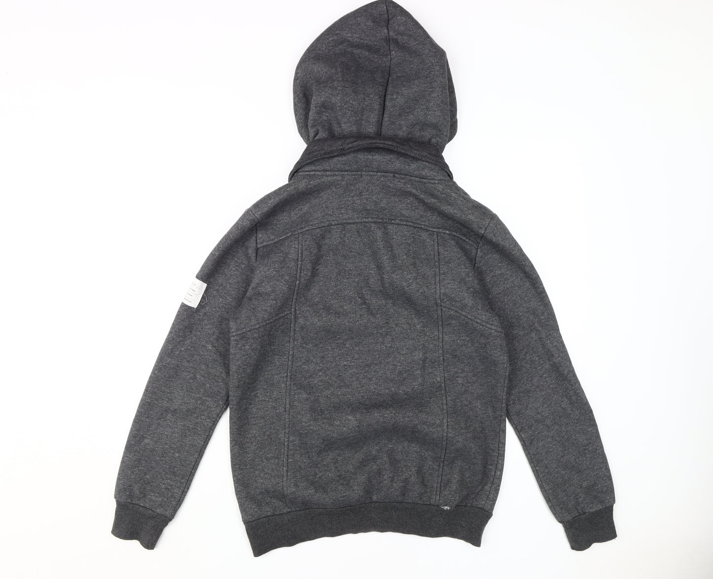 Bu Zhiliang Pin Men's Grey Hoodie, Size M, Pullover, Logo