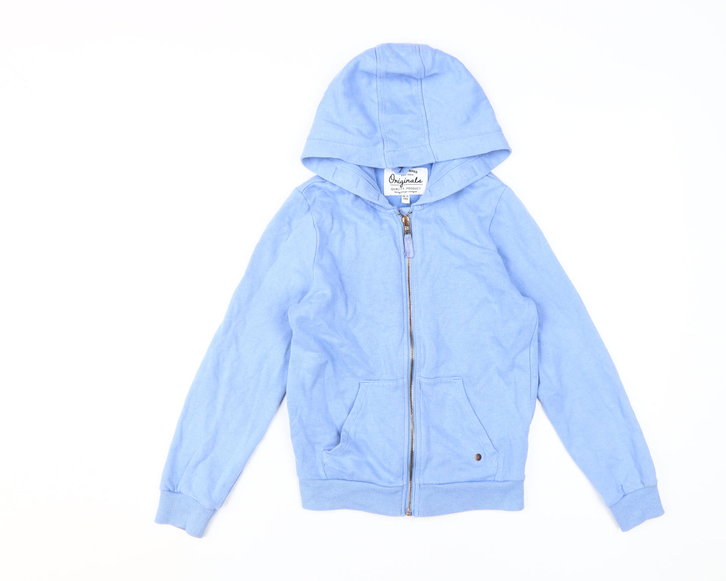 Marks and Spencer Girls Blue Full Zip Hoodie 10-11 Years