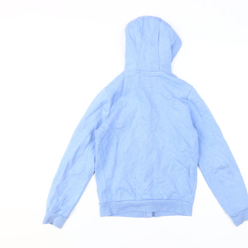 Marks and Spencer Girls Blue Full Zip Hoodie 10-11 Years
