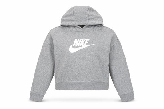 Nike Girls Grey XL Pullover Hoodie with Logo
