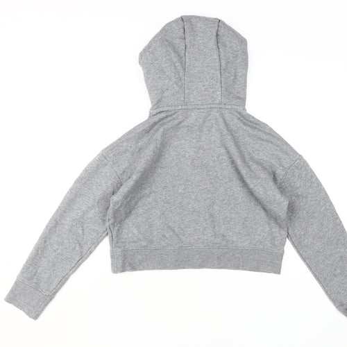 Nike Girls Grey XL Pullover Hoodie with Logo