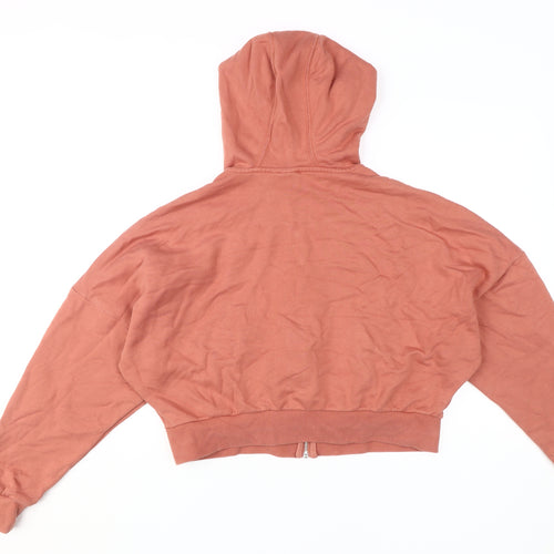 Adidas Women's Pink Full Zip Hoodie Size 8