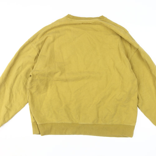 Topman Men's Gold Pullover Sweatshirt - Medium