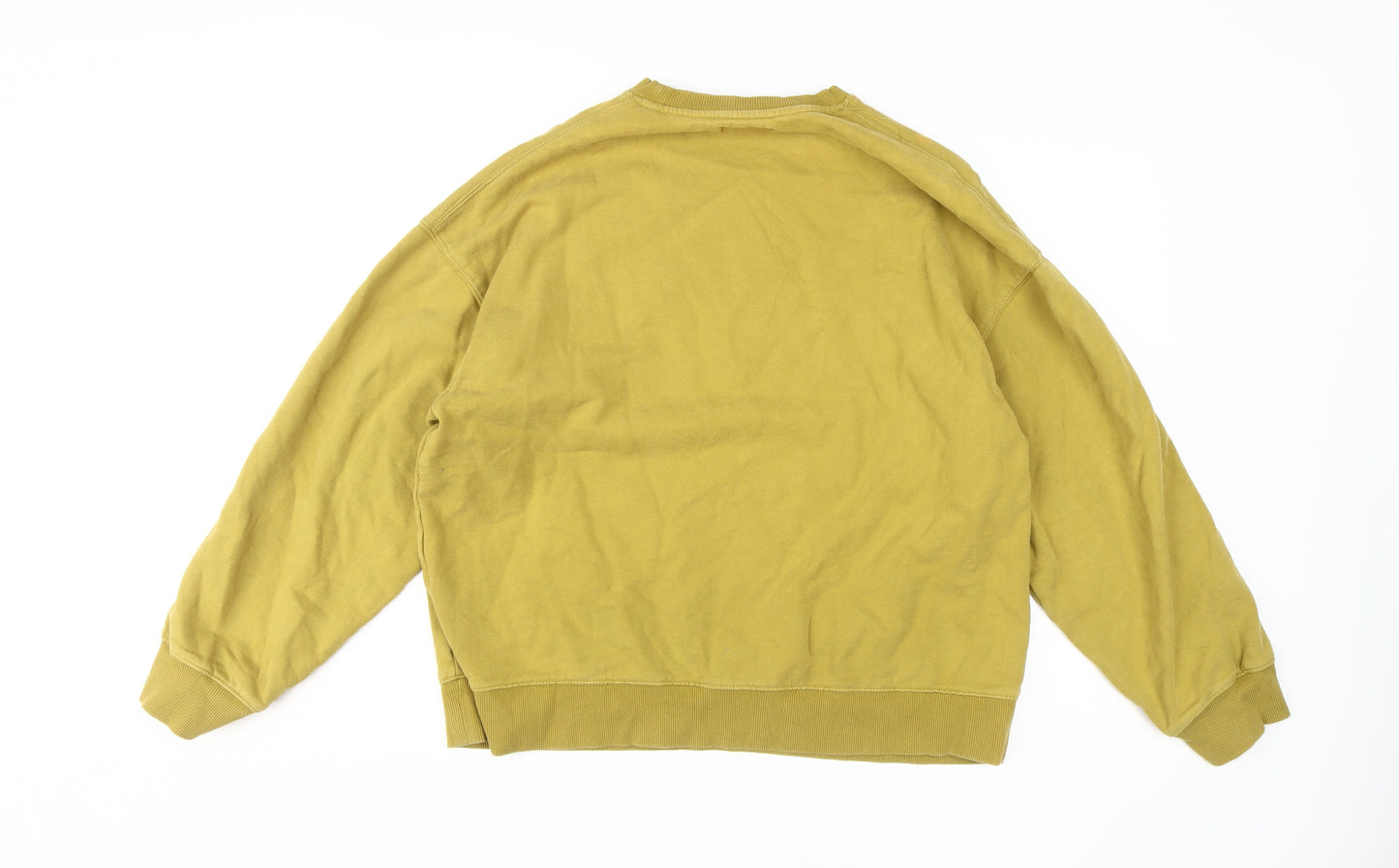 Topman Men's Gold Pullover Sweatshirt - Medium