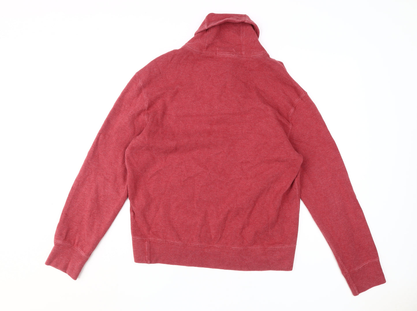 Polo Ralph Lauren Red Henley Jumper - Men's Medium
