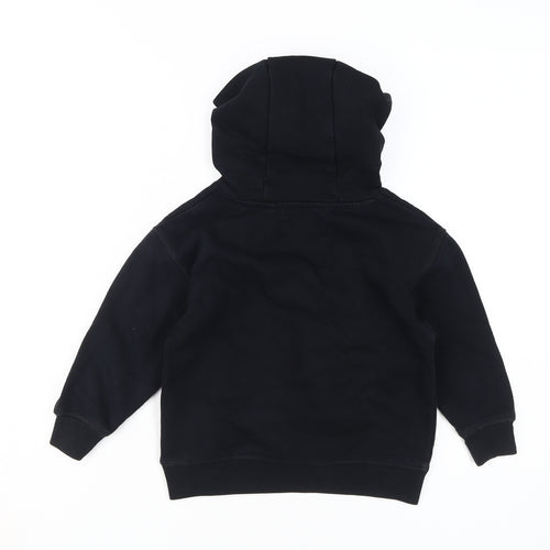 Next Boys Black T-Rex Pullover Hoodie 3 Years