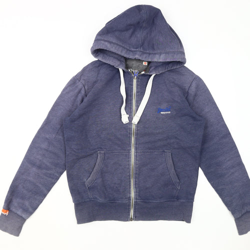 Superdry Men's Blue Full Zip Hoodie M