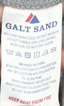 Galt Sand Men's Grey Full Zip Hoodie M