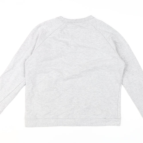 Dickins & Jones Women's Grey Floral Pullover Sweatshirt M