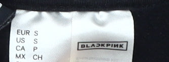 BLACKPINK Women's Black Pullover Sweatshirt Logo S