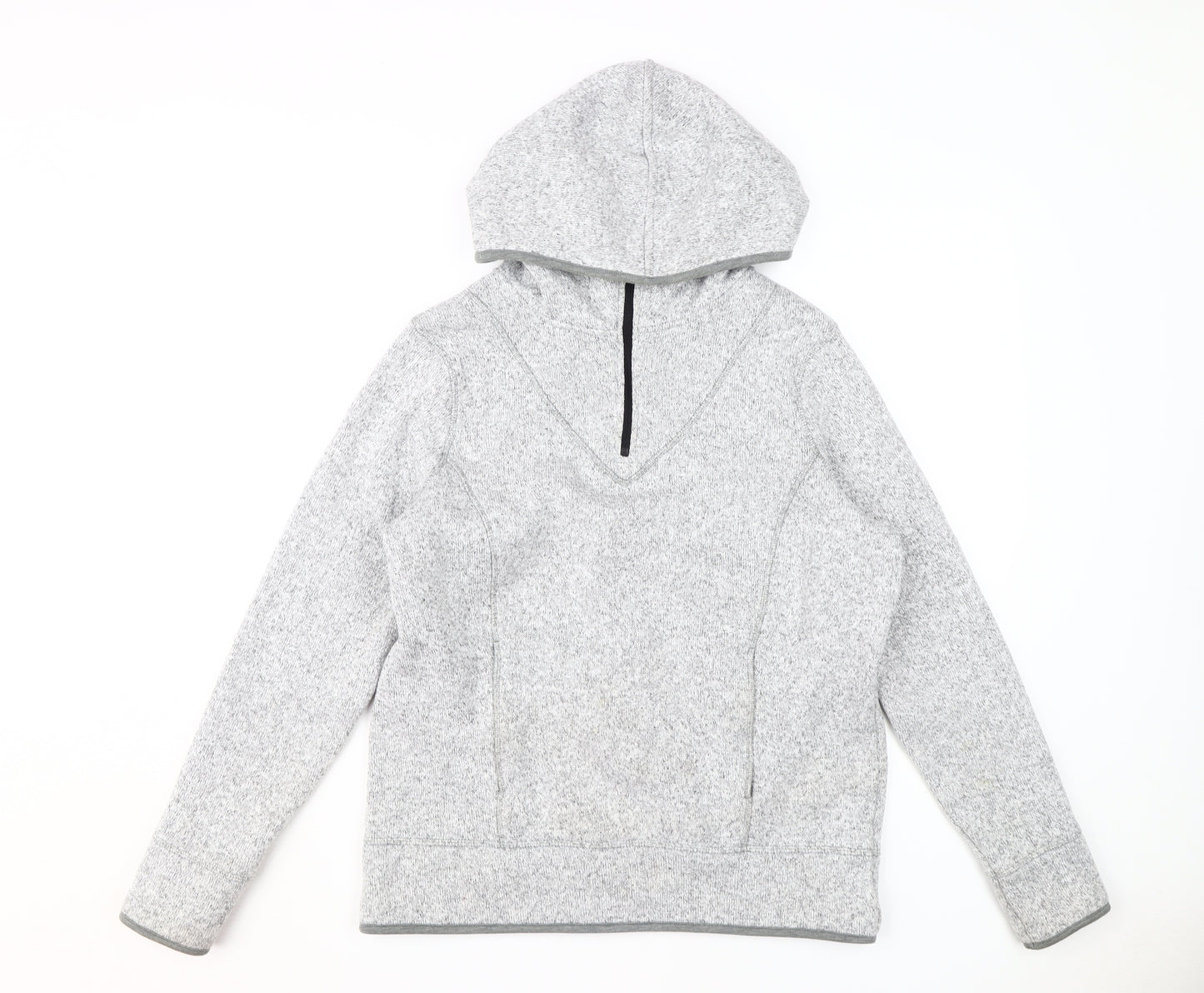 Next Women's Grey Pullover Hoodie - UK 14, Polyester