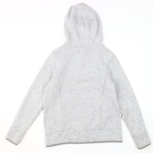 Next Women's Grey Pullover Hoodie - UK 14, Polyester