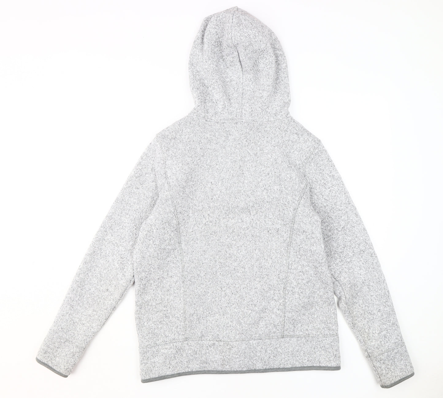 Next Women's Grey Pullover Hoodie - UK 14, Polyester