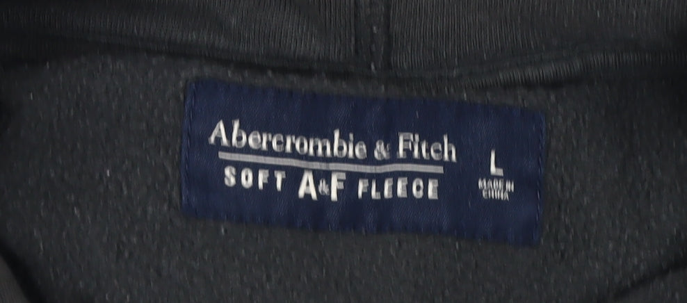 Abercrombie & Fitch Men's Black L Pullover Hoodie