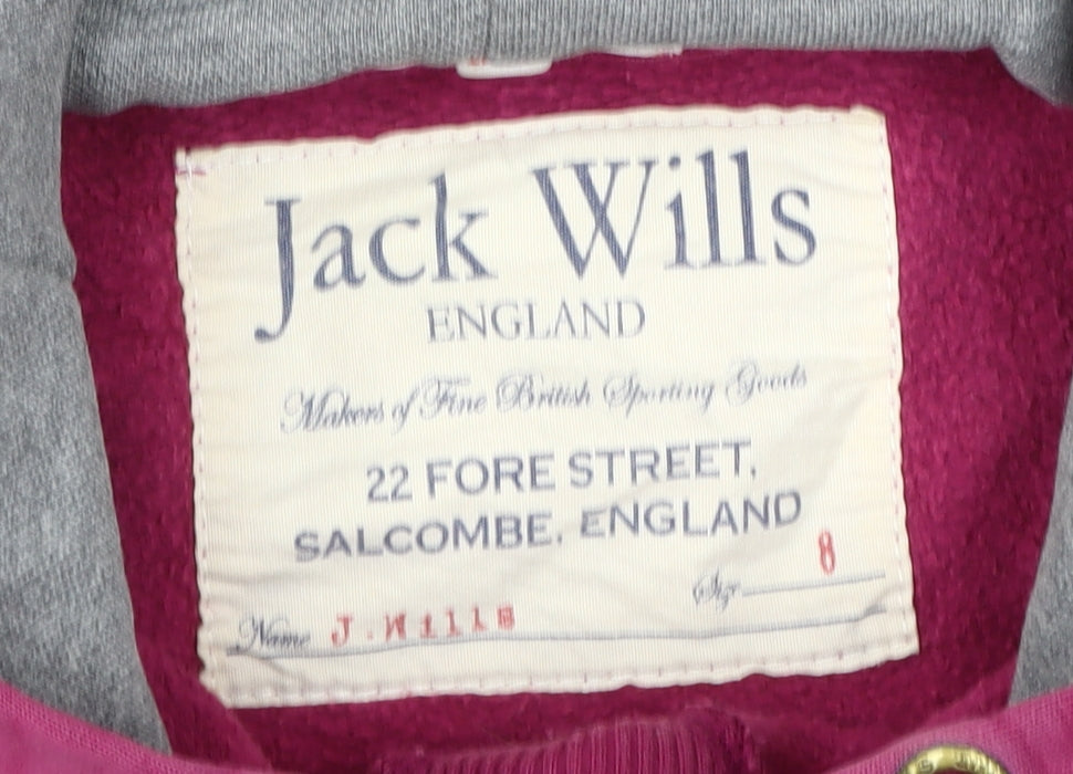 Jack Wills Women's Pink Pullover Hoodie Size 8