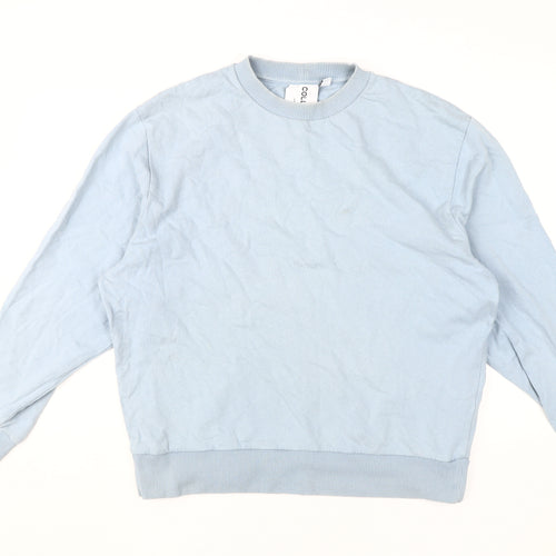 Collusion Blue Crew Neck Sweatshirt M Unisex