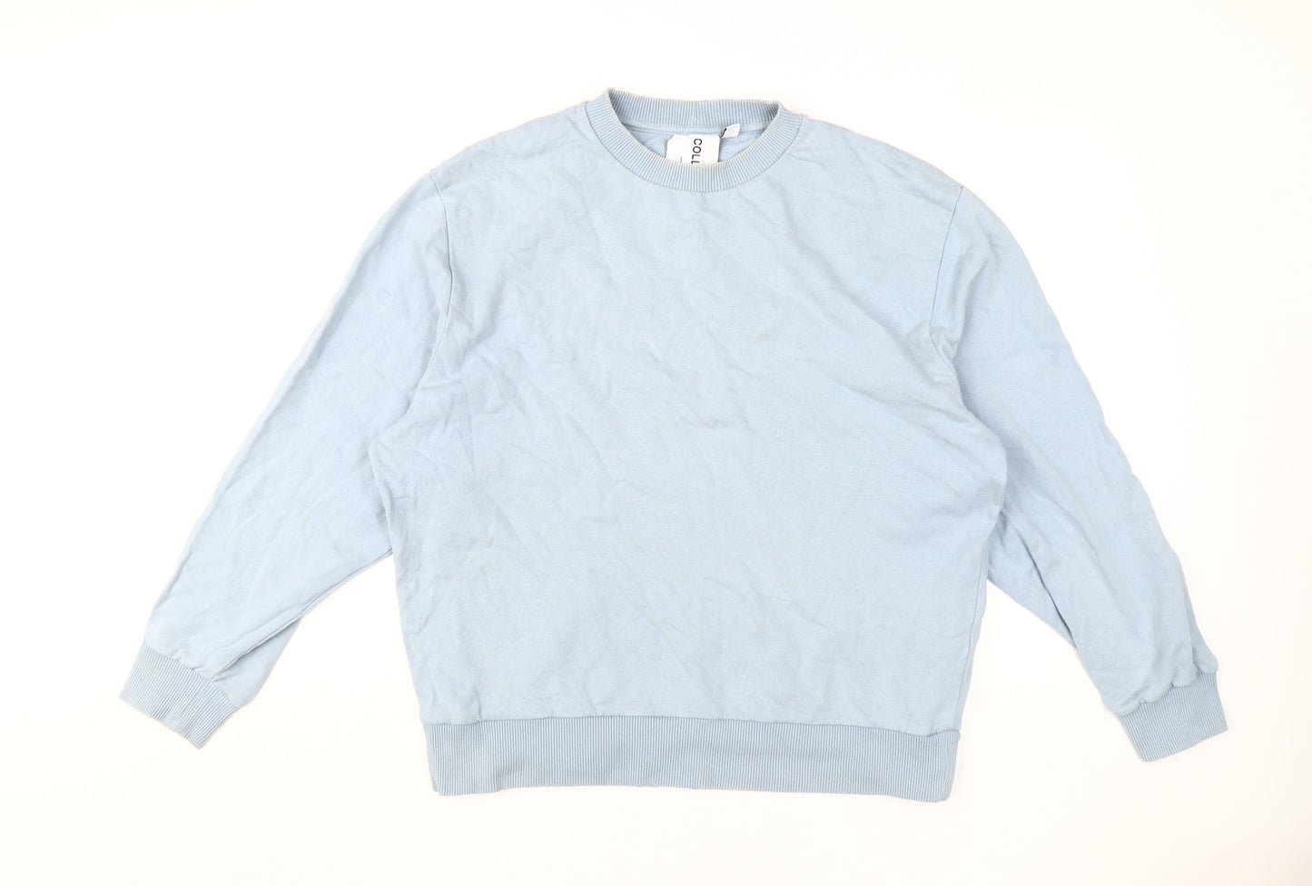 Collusion Blue Crew Neck Sweatshirt M Unisex