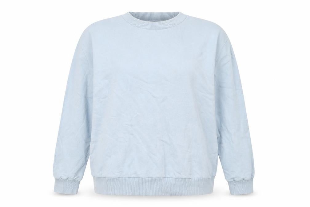 Front view of Collusion Blue Crew Neck Sweatshirt M unisex