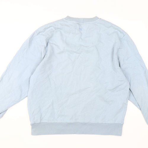 Collusion Blue Crew Neck Sweatshirt M Unisex
