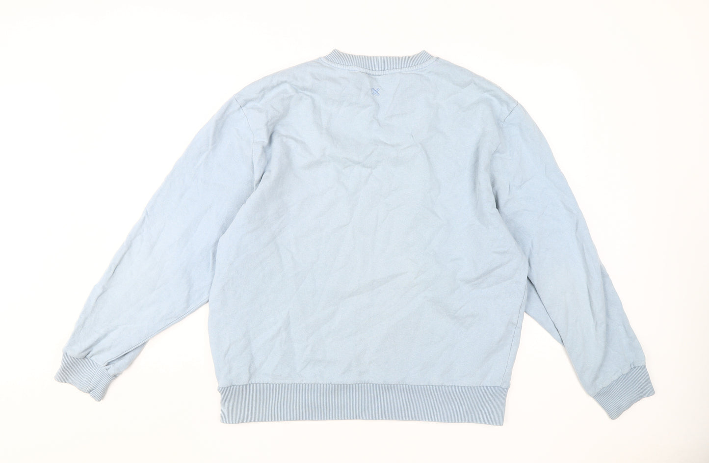 Collusion Blue Crew Neck Sweatshirt M Unisex