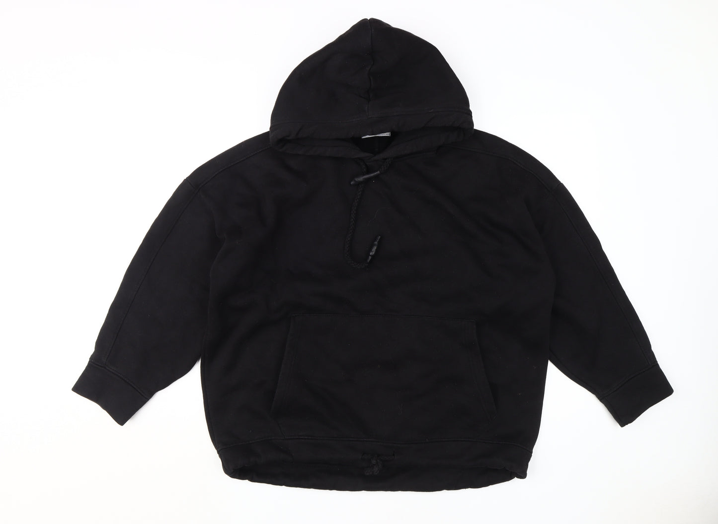 Zara Women's Black Pullover Hoodie M