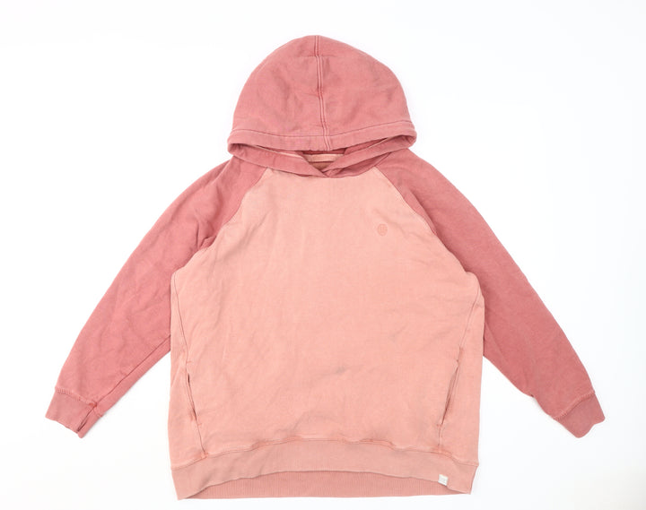 Fat Face Men's Pink Pullover Hoodie L