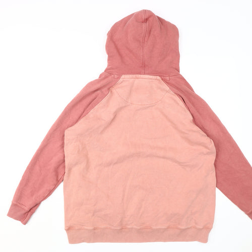 Fat Face Men's Pink Pullover Hoodie L