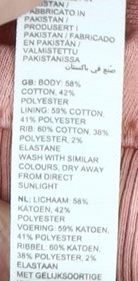 Fat Face Men's Pink Pullover Hoodie L