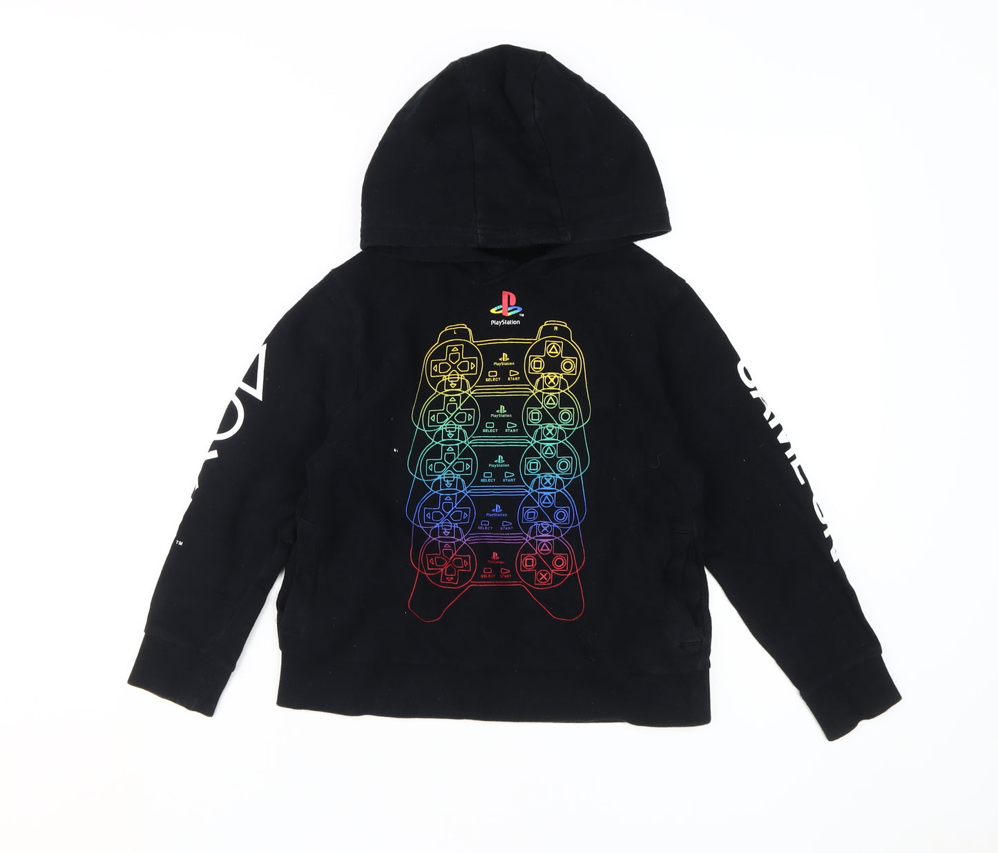 PlayStation Boys Black Pullover Hoodie, 8 Years, Fun Gaming Style