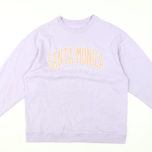 Hollister Men’s Purple Graphic Pullover Sweatshirt S