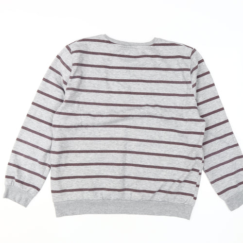 Harry Potter Unisex Grey Striped Sweatshirt Size L
