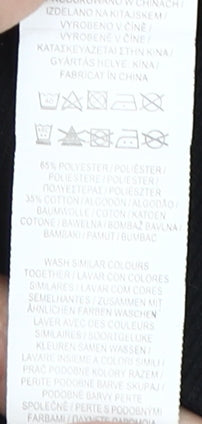 Disney Women's Black Logo Pullover Sweatshirt 2XS