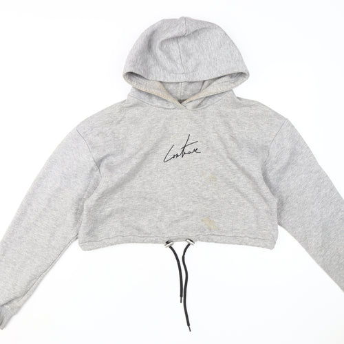 The Couture Club Women's Grey Pullover Hoodie M