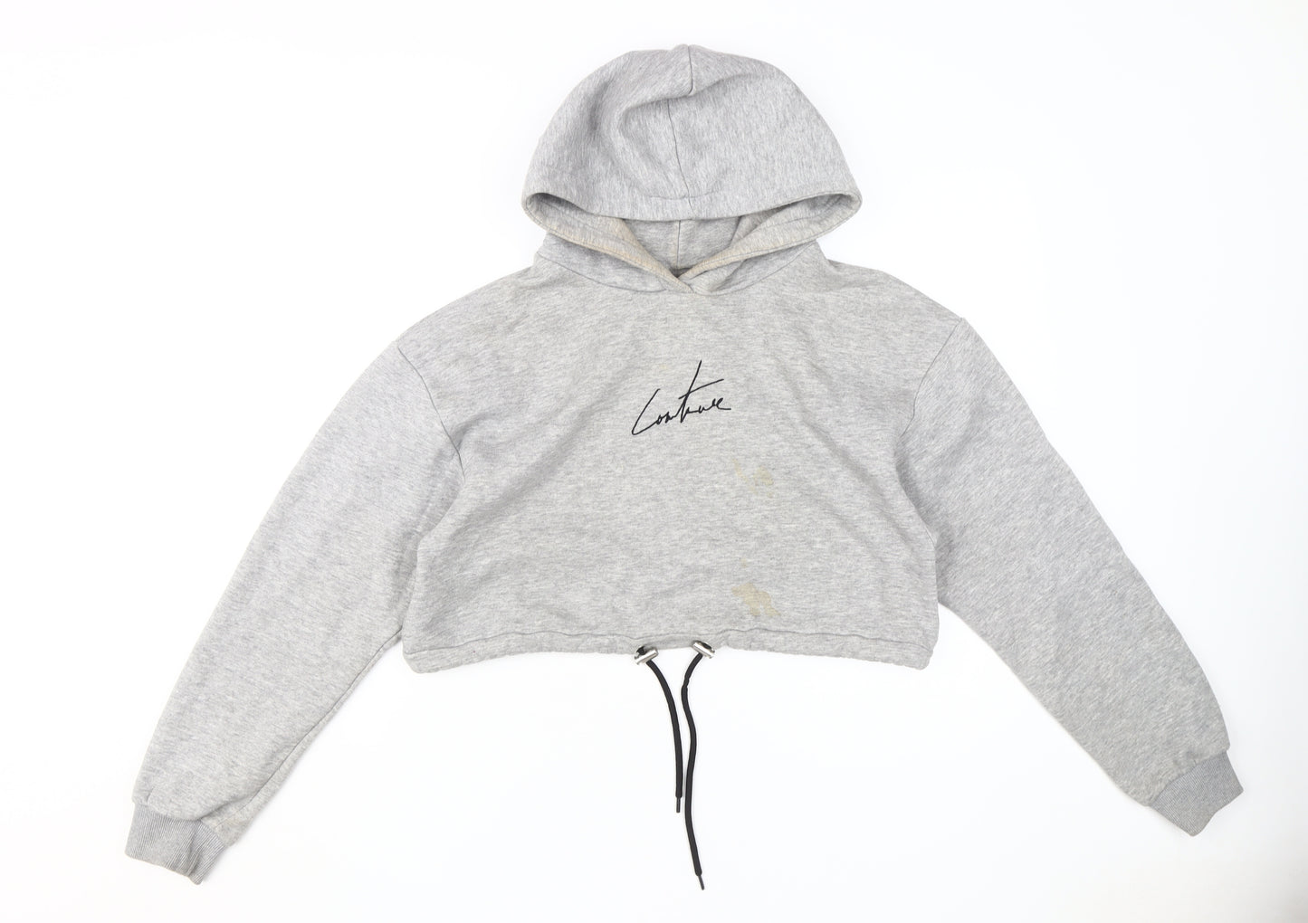 The Couture Club Women's Grey Pullover Hoodie M