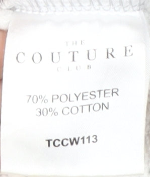 The Couture Club Women's Grey Pullover Hoodie M