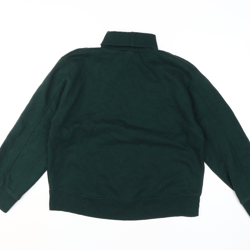 Zara Unisex Green Pullover Sweatshirt L
