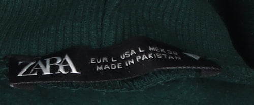 Zara Unisex Green Pullover Sweatshirt L