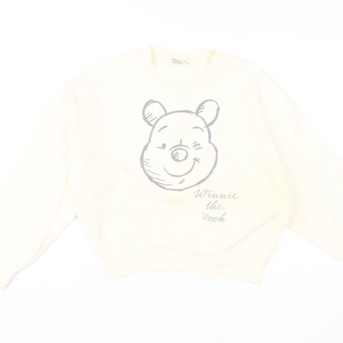 Disney Women's Ivory S Winnie the Pooh Sweatshirt