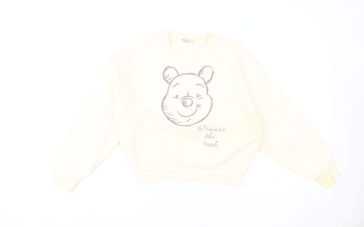 Disney Women's Ivory S Winnie the Pooh Sweatshirt
