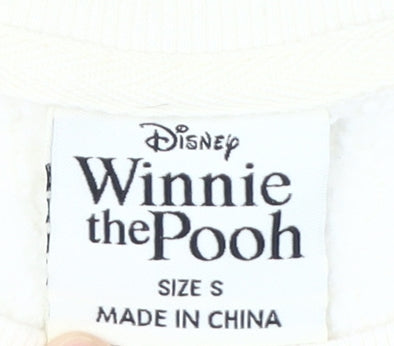 Disney Women's Ivory S Winnie the Pooh Sweatshirt