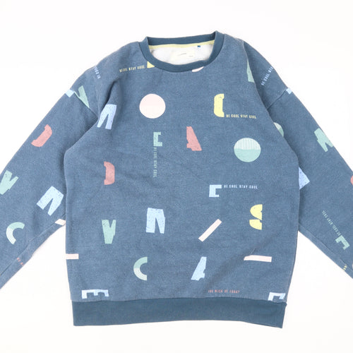 Reserved Boys Blue Graphic Print Pullover Sweatshirt L