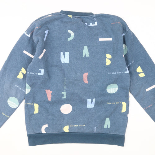 Reserved Boys Blue Graphic Print Pullover Sweatshirt L
